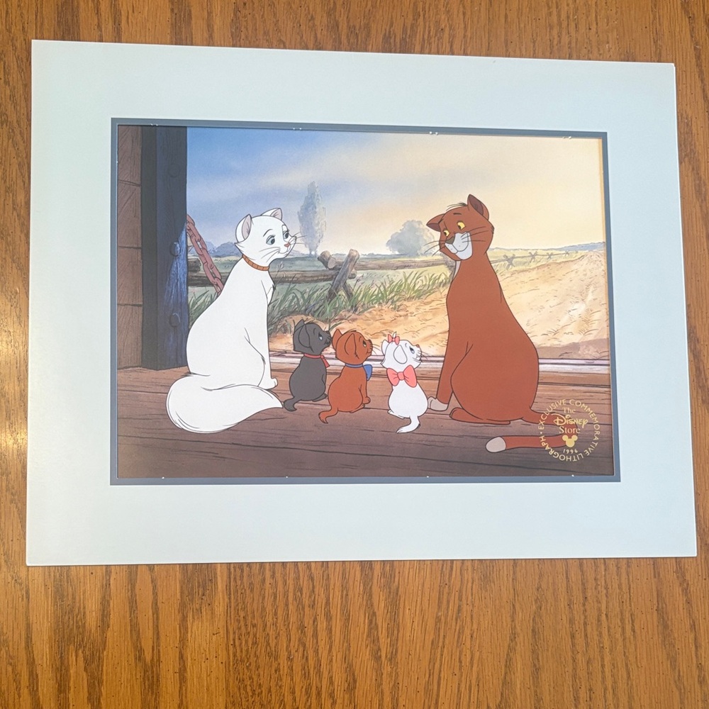 Disney The Aristocats Exclusive Commemorative Lithograph 1996